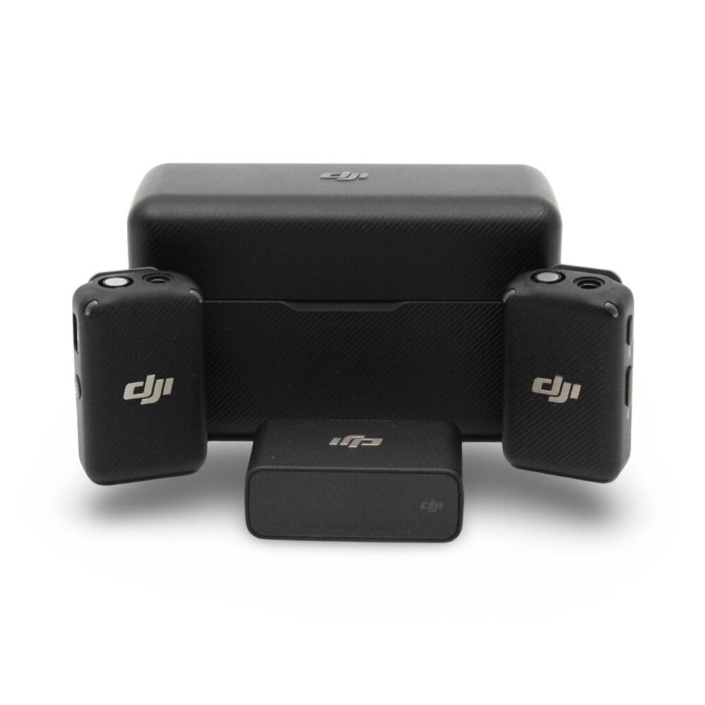 DJI Mic (2 TX + 1 RX + Charging Case), Wireless Lavalier Microphone